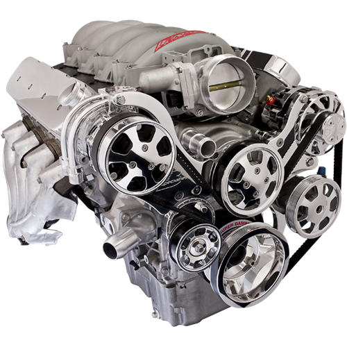 Premium Tru Trac Serpentine System - LS7 Engine (Top Mount)