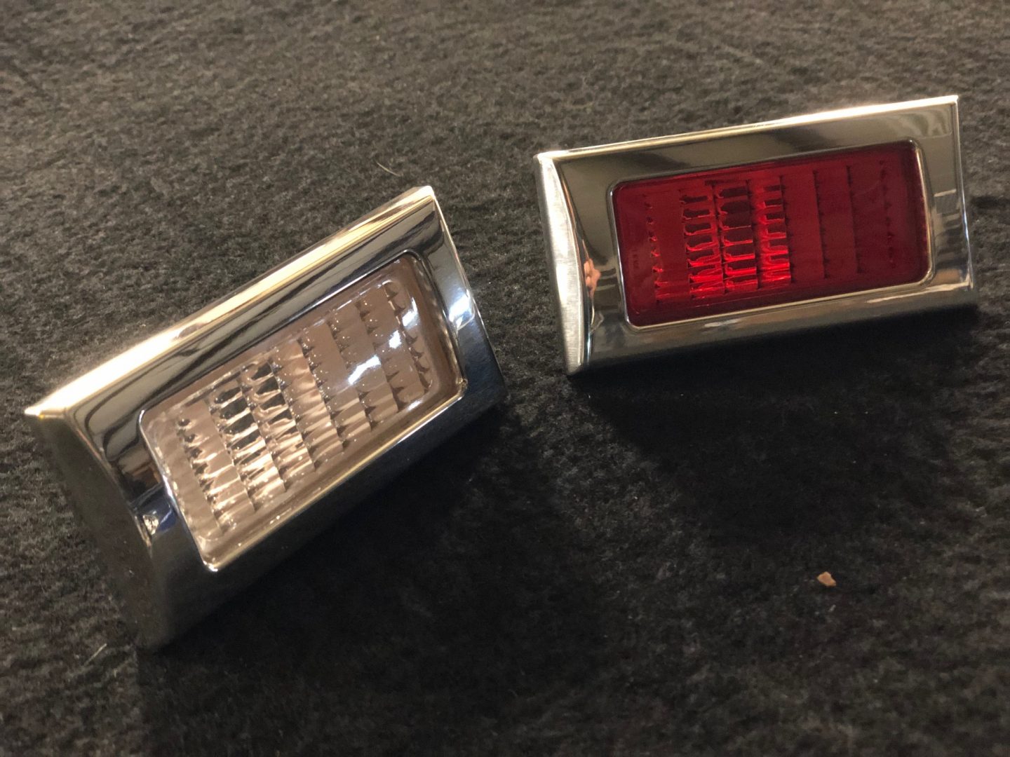 1968 Camaro Marker Light Bezels Billet