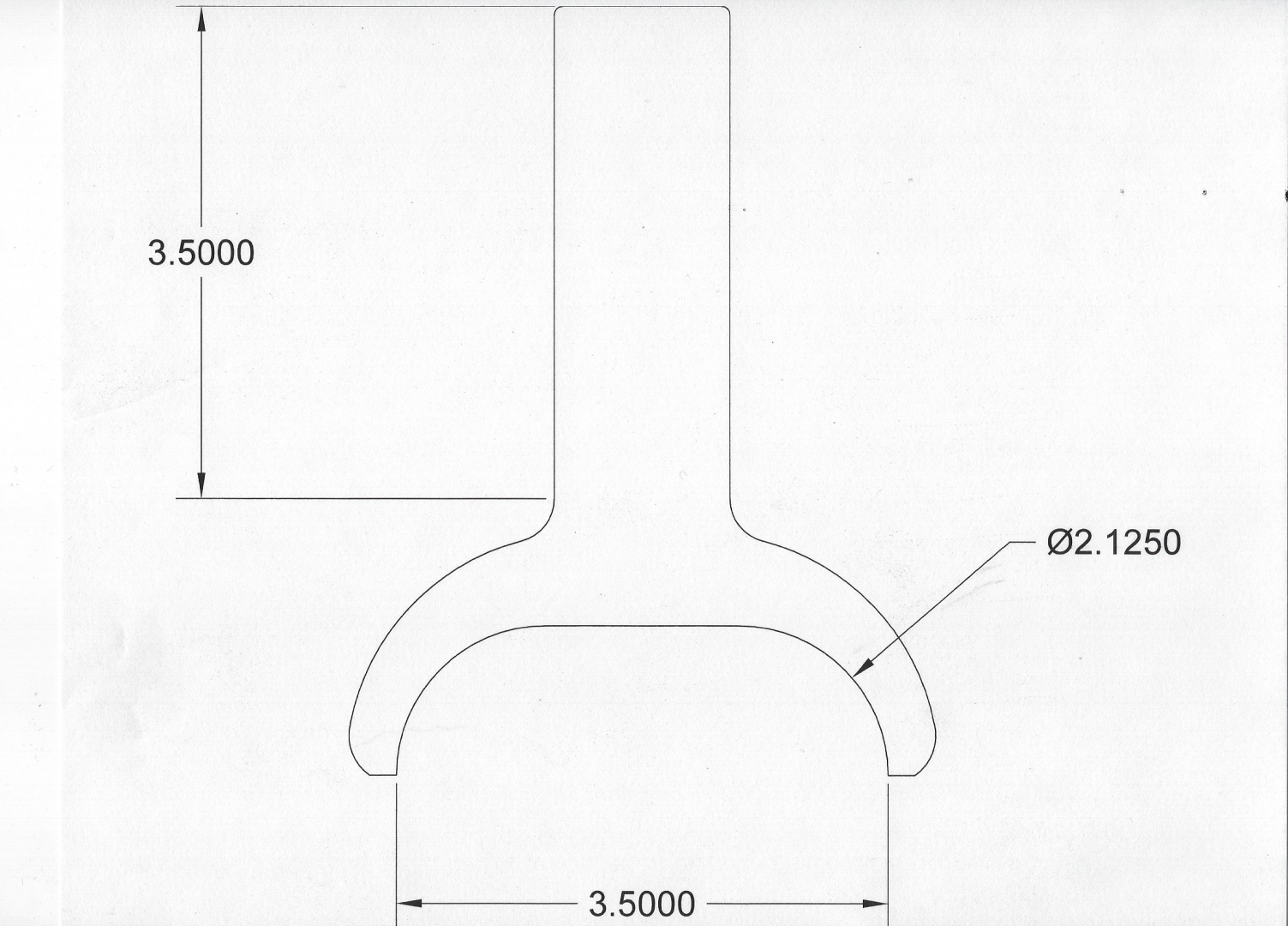 Oval Exhaust Hangers 3 1/2" x 2 1/8 (3" Round) Stainless Steel
