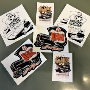 Hot Rod Shop Stickers -- Holohan's Hot Rod Shop