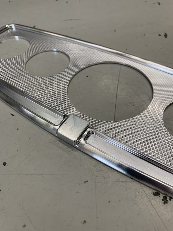 Hot Rod 5 Gauge Dash Insert - Custom CNC Machined Aluminum