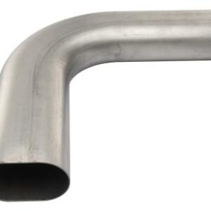 Oval Exhaust 90 degree Bend - Stainless Steel
