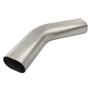 Oval Exhaust - 45 degree horizontal bend - Stainless Steel